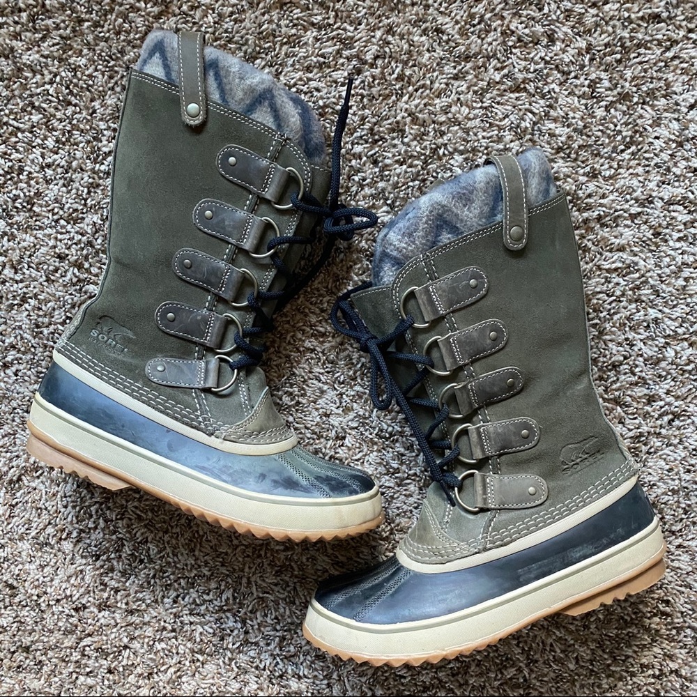 Olive Green Sorel Boots